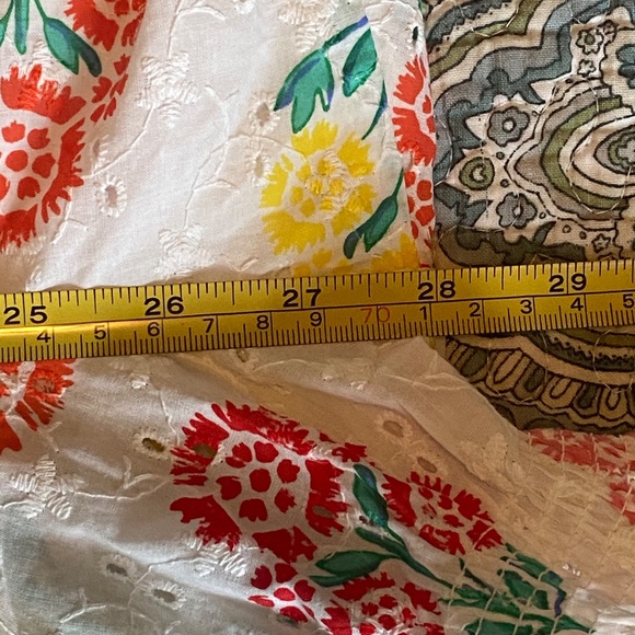 Draper James RSVP Floral Print Eyelet Puff Sleeve Top, Size 3X - Picture 8 of 13